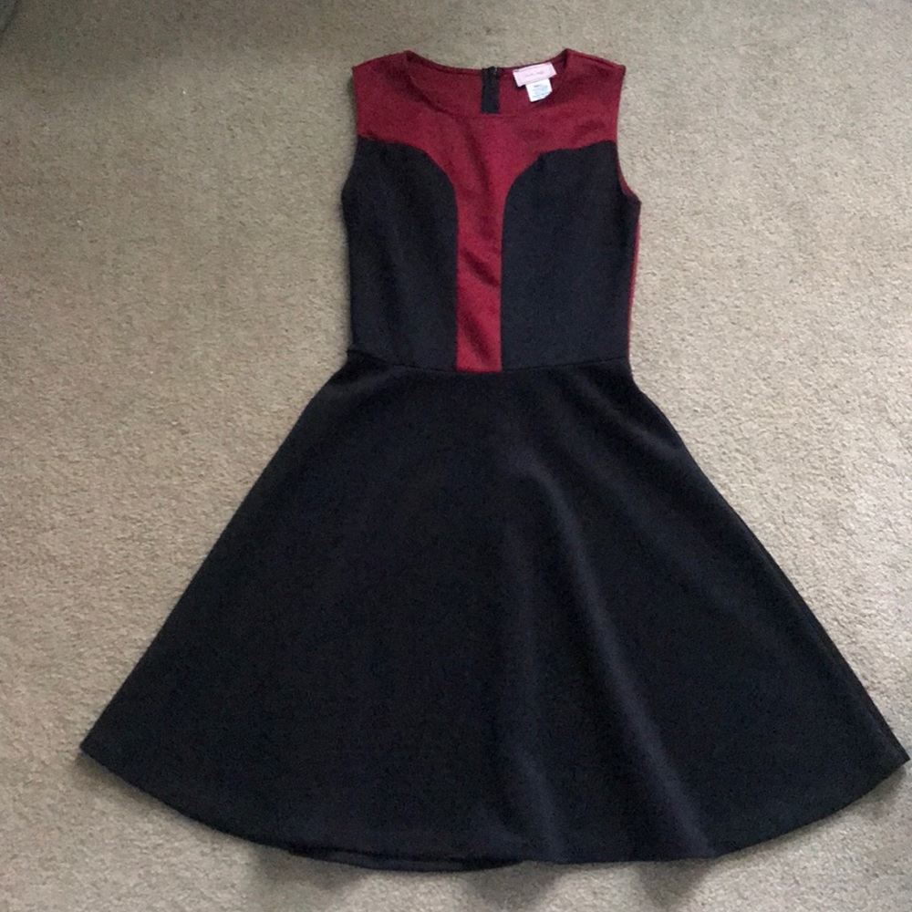 Blacks and Red holiday skater dress